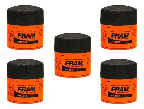 Pack 5 Filtros P/ Aceite Fram P/ Saturn Sl2 L4 1.9l 91 - 02