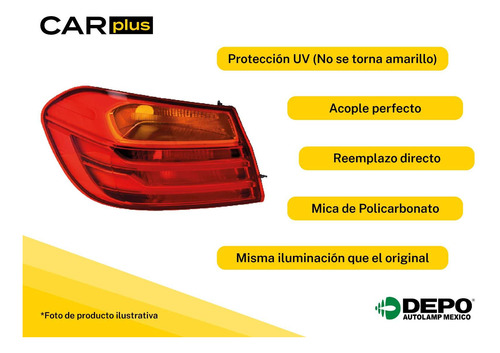 Par Calaveras Ext Honda Accord Sedan Bco/rojo 2003 2004 Depo
