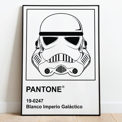 Cuadro Star Wars Pantone 30x42 Marco + Lamina + Vidrio 02