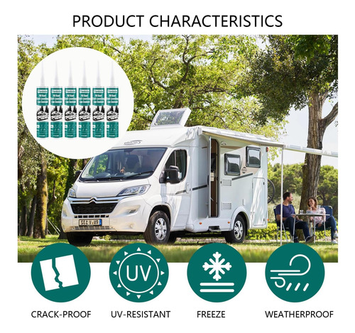 Felizshop Rv Sellador De Silicona: Techo De Casas Rodantes Y