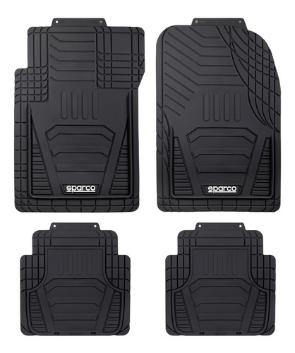 Tapetes Carro Sparco 4 Piezas Piso Pvc Protector Vehiculo