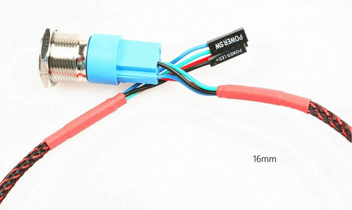 Imagen 7 de 7 de Noyito Interruptor De Chasis De 16 Mm 19 Mm Interruptor De B