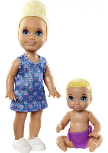 2020 Barbie Skipper Babysitters Hermana Pequeña Y Bebe Usado