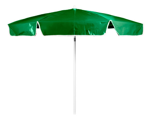 Sombrilla De Pvc 2.1 M Paraguas Verde Liso