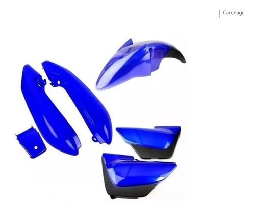 Kit Carenagem Completa Suzuki Yes 125 Azul 2008 - Paramotos