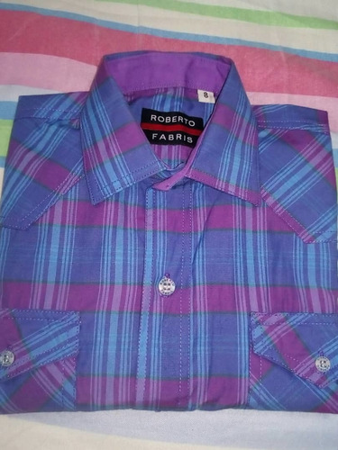 Camisa De Niño Talla 8 Marca Roberto Fabris