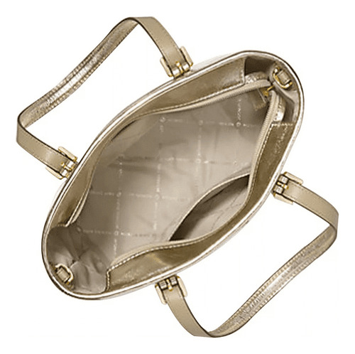 Bolsa Tote Michael Kors Jet Set Travel Color Dorado