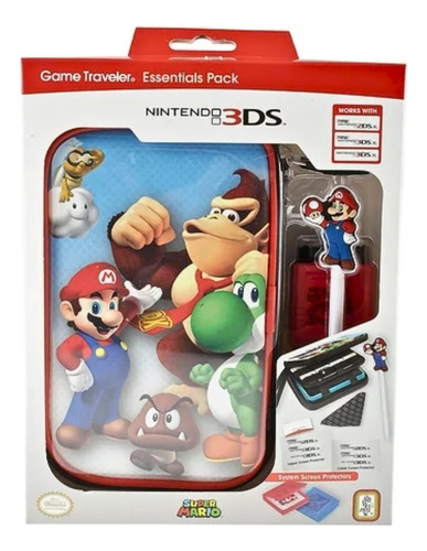 Estuche Rigido Nintendo 3ds Xl Essentials Pack Donkey Kong