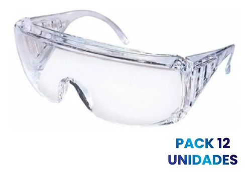 Lentes Gafas Protección Trabajo Acrilico Equus Pack X 12 U