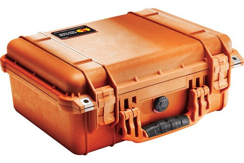 Caja De Proteccion Pelican 1450 Sumergible Con Foam Color Naranja