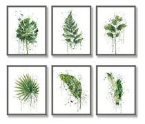 Comprar Luodroduo Juego De 6 Impresiones Botánicas Para Pared, Dis.