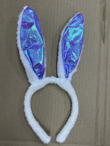 5 Diadema Conejo Orejas Peluche Disfraz Pastorela Pascua Color