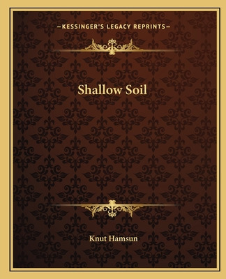 Libro Shallow Soil - Hamsun, Knut