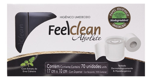 Papel higiênico Feelclean folha simples de 70 un