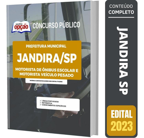 Apostila Concurso Jandira Sp - Motorista De Ônibus Escolar