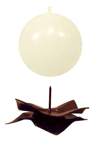 2 Base Folha Porta Vela Castiçal Decoração Bolinha