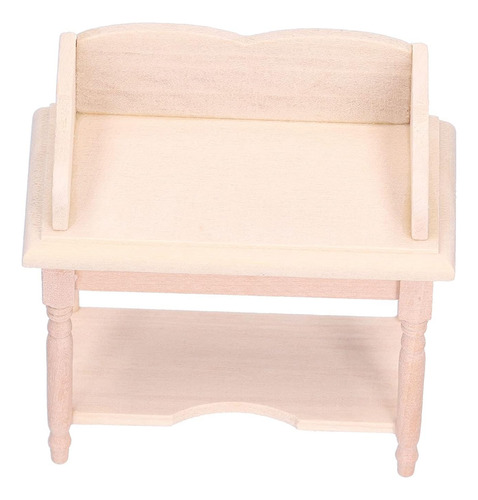 Escritorio De Casa De Muñecas, Mini Escritorio De Madera Par