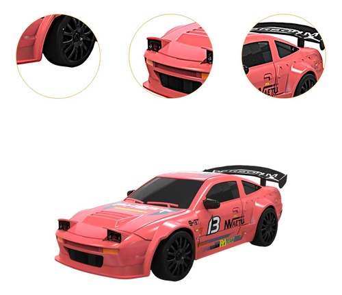 Modelo De Coche De Derrape A Escala 1/24, Coche De Rosa