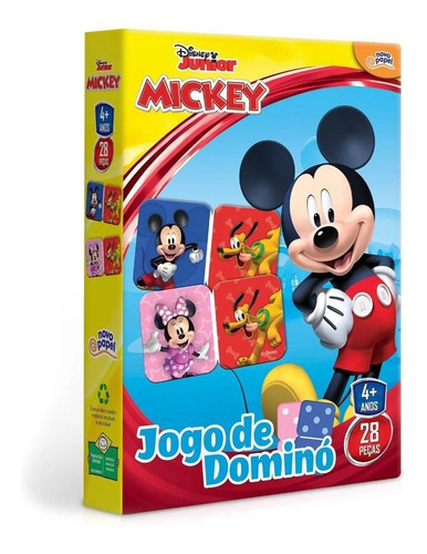 Novo Papel Jogo De Dominó Da Turma Do Mickey Da Disney 8003