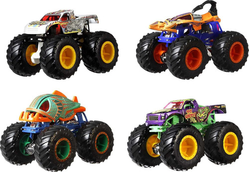 Ruedas Gigantes Hot Wheels Monster Trucks A Escala 164, P...