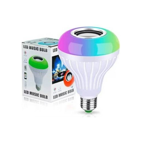 Bombillo Con Parlante Bluetooth Control Luces Multicolores