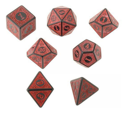 5 Paquete De 5-6 7 Uds. Dados Poliédricos 5 Piezas