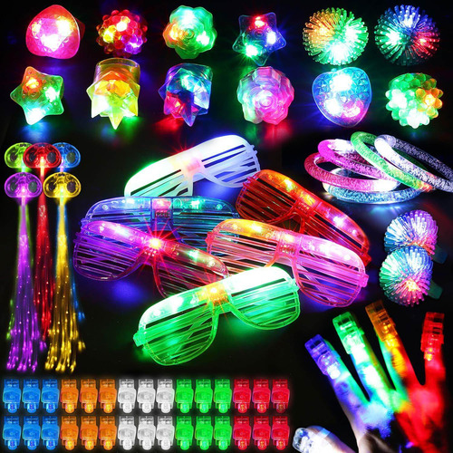 78pcs Led Light Up Toy Party Favors Glow Pulgadas The Dark,p