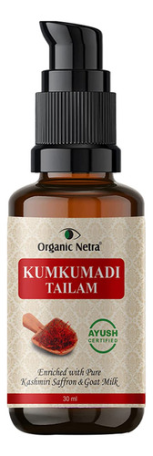 Organic Netra Aceite Facial Ayurvedico Kumkumadi Tailam, Par