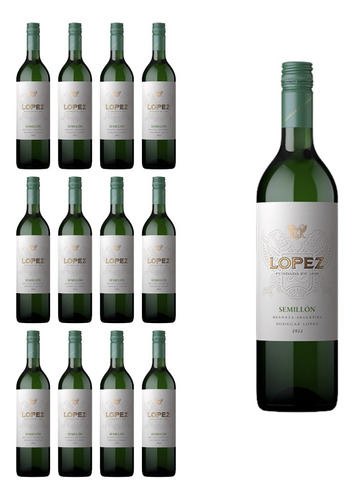 Vino Lopez Blanco Semillon 12 X 375 Cc 