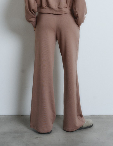 Pantalón Palazzo Mujer Maitry Jeans Wide Leg Terry Jogger