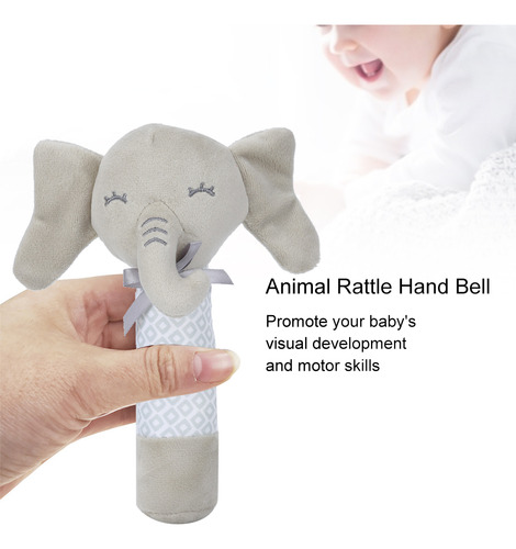 Cascabeles De Mano Con Forma De Elefante, Juguete Para Bebés