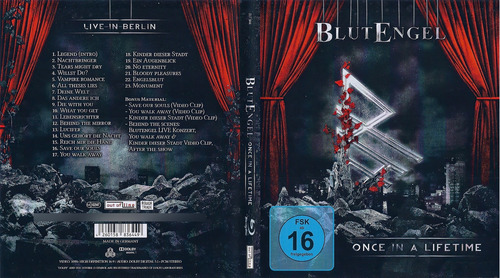 Blu Ray Blutengel Once In A Lifetime Live In Berlin Autorado