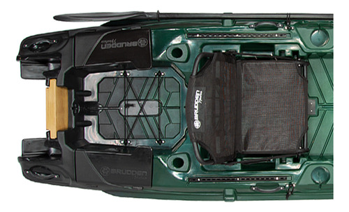 Caiaque Brudden My Way Fishing Kayak 260kg Remo E Cadeira Cor Verde/preto