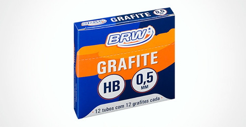 Grafite Hb Gf0501 0.5mm Com 12 Tubos De 12 Grafites Cada
