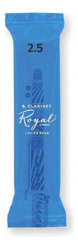 Palheta Clarineta Bb 2.5 (unidade) D'addario Royal Rcb0125