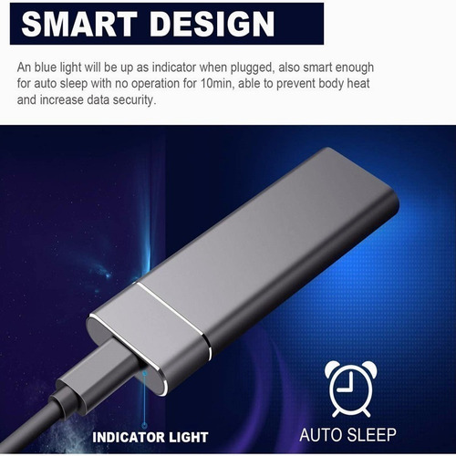 Imagen 7 de 8 de Disco Duro Para Portátil Memoria Externa 2tb Ssd 2tb