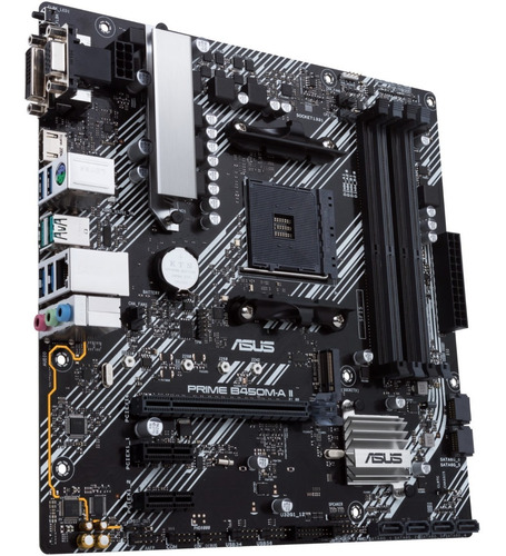 Motherboard Asus Prime B450m-a Ii Am4 Ddr4 Hdmi M.2 Usb 3.2 Color Negro