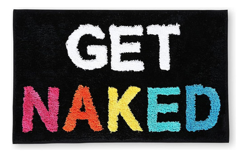 Qubomax Get Naked Bath Mat - Alfombra De Baño Súper Absorben