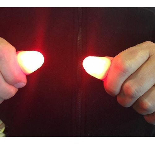 2pcs Light Up Finger Fingers Trucos Led Accesorios Para