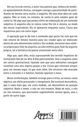 Inebriâncias do Vazio, de Ávila, Maurício da Rosa. Editorial Artêra Editorial, capa mole em português, 2022
