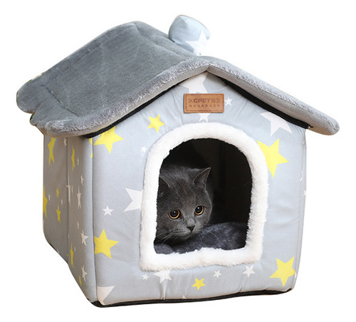 Comoda Cama Para Mascotas De Esponja Casa Para Perro Y Gato