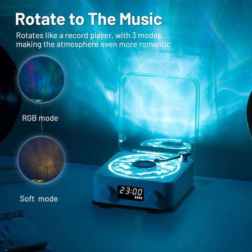 Parlante Proyector Vintage - Tocadiscos - Waves Vinyl