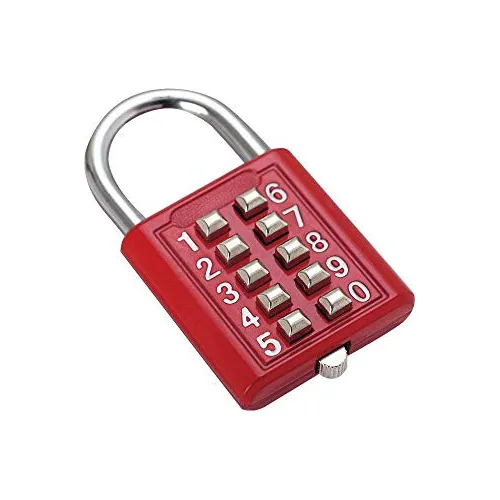 Candado De Seguridad Con Combinación De Botones, Caja De Her