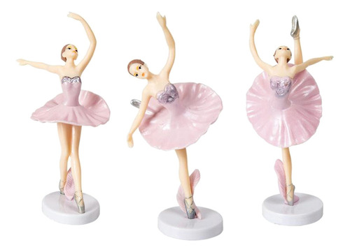 Paquete De 3 Figuras De Bailarina Bailarina, Adornos Para
