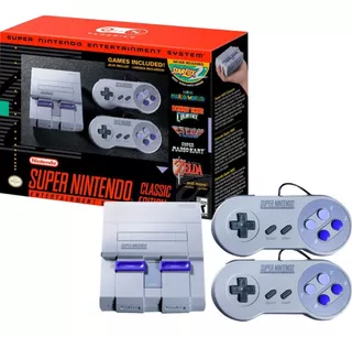 Super Nintendo Snes Classic Edition Mini + 02 Controles+ Vários Jogos