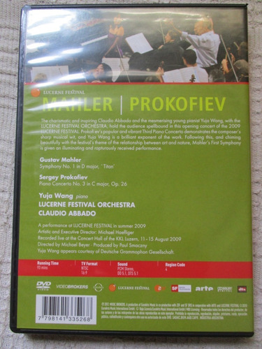 Imagen 2 de 4 de Mahler - Symphony No. 1 / Prokofiev - Piano Concerto No. 3.