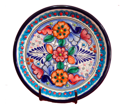 Plato De Talavera Poblana Color De 20 Cm Varios Modelos Plt