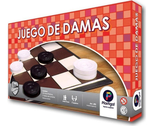 Juego De Mesa Damas Plastigal 201 