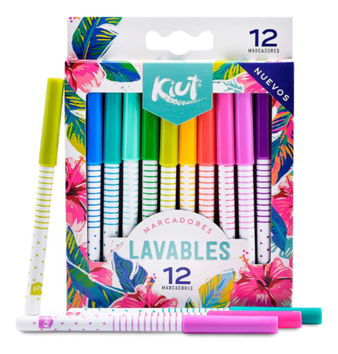 Kiut Lavables 12 Plumones (marcadores)