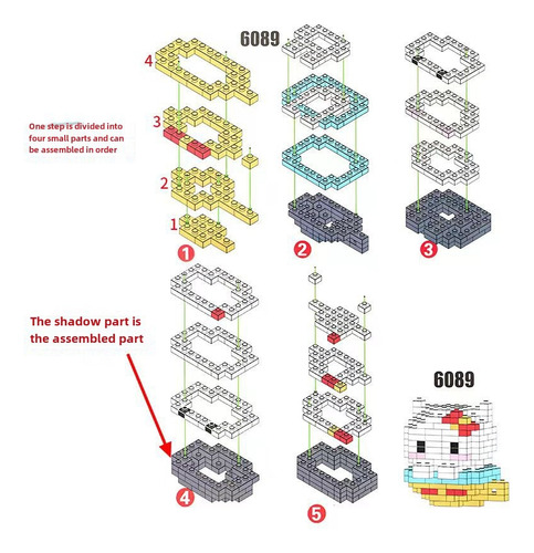 Rompecabezas Bloques Compatibles Con Lego 88 Piezas